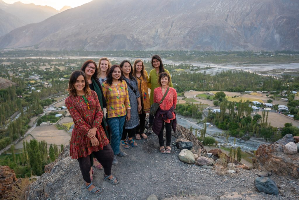 Female tourists in Gilgit Baltistan 1