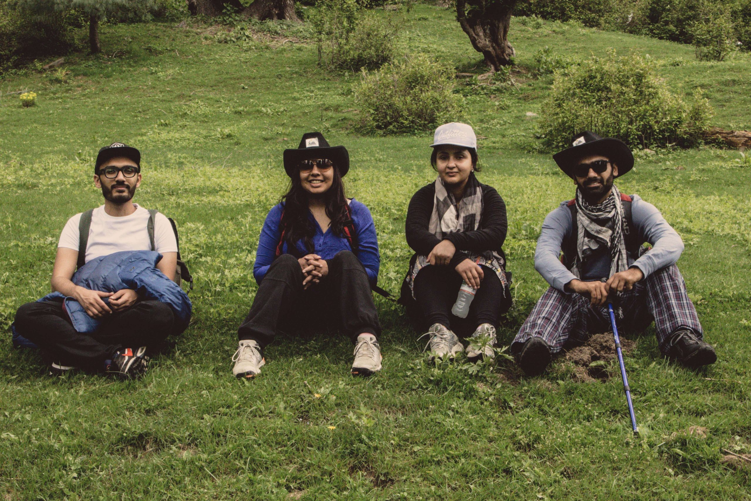 Trekkers in Dagri forest