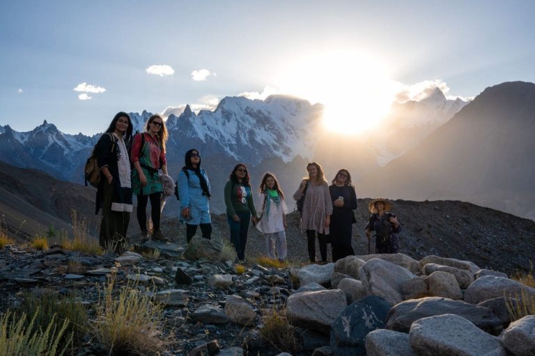 Female tourists in Hunza Gilgit Baltistan